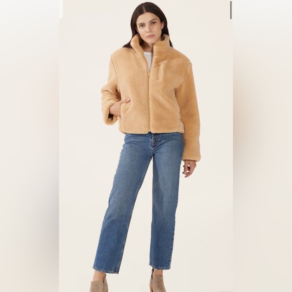 Italic Teddy zip up jacket